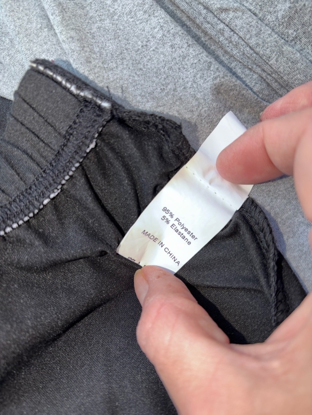 Black and Light Gray Leggings (4 total) - Picture 4 of 4